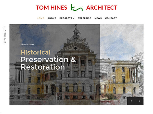 Architect Tom Hines - Architect Websites