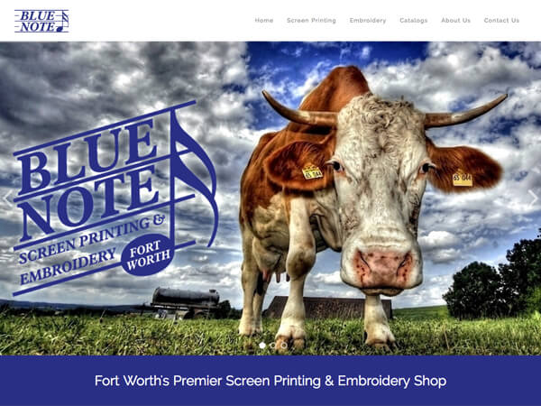 Blue Note Screen Printing & Embroidery - Printing Company Websites