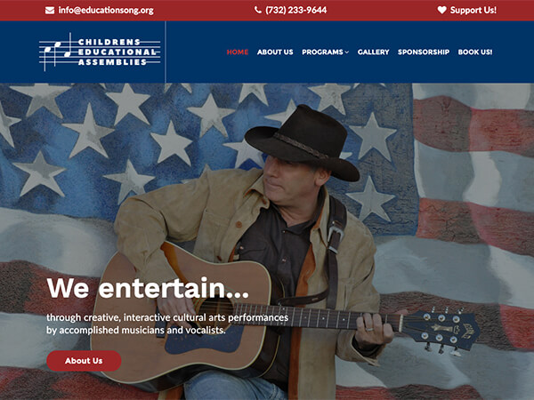 Childrens Educational Assemblies - Musician Websites