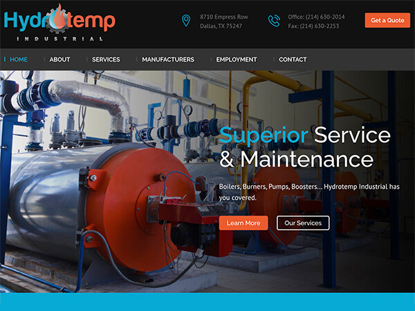 Hydrotemp Industrial - Industrial Websites