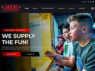Bowling Center Web Design