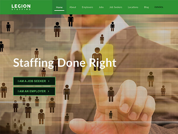 Legion Staffing - Staffing Company Websites