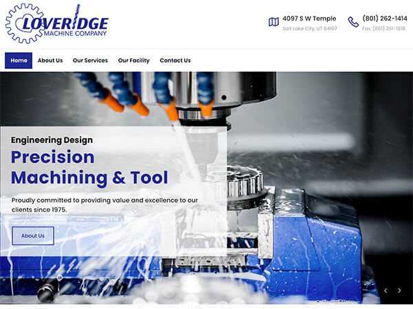 Loveridge Machine - Tool & Machine Company Websites