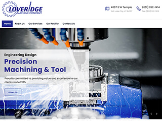 Machine & Fabrication Company Web Design