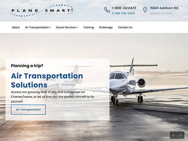 PlaneSmart! Aviation - Business Aviation Company Websites