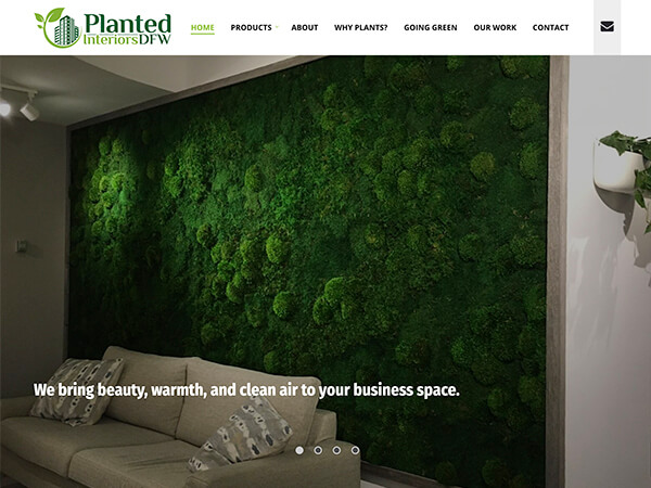 Planted Interiors - Plant Nursery Websites