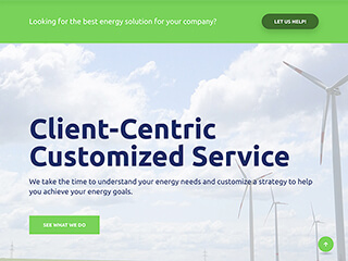 Energy Company Web Design
