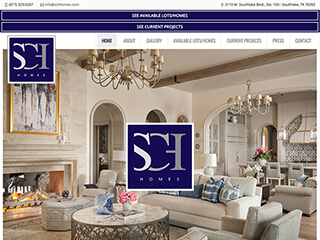 Luxury Home Builder Web Design