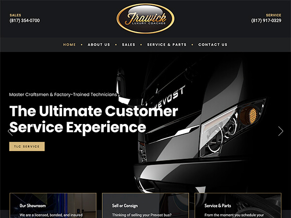 Trawick Luxury Coaches - Luxury Coach Dealer Websites