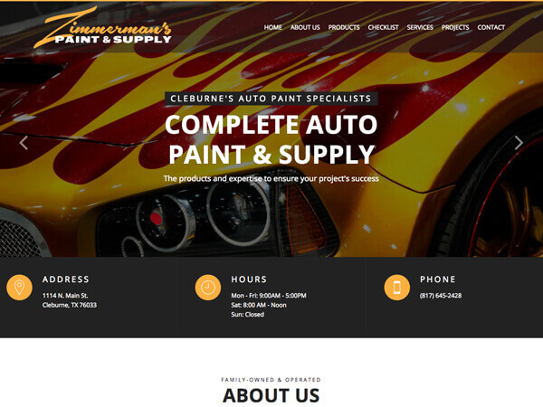 Zimmerman's Paint & Supply - Retail Websites